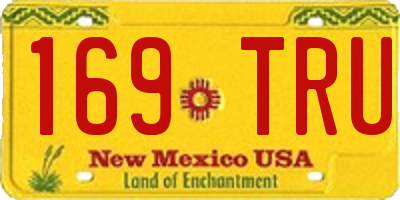 NM license plate 169TRU
