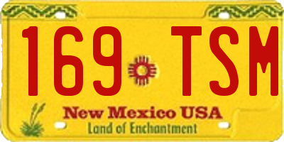 NM license plate 169TSM