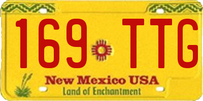 NM license plate 169TTG