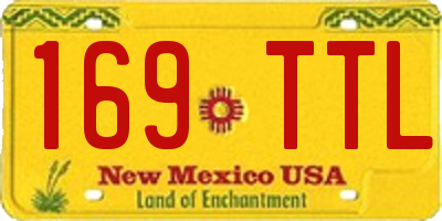 NM license plate 169TTL