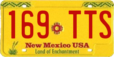 NM license plate 169TTS