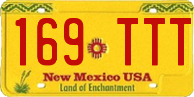 NM license plate 169TTT