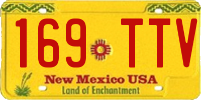 NM license plate 169TTV