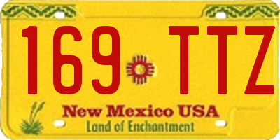 NM license plate 169TTZ