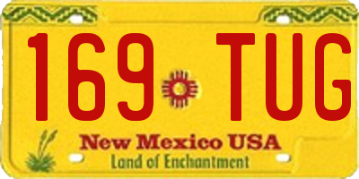 NM license plate 169TUG