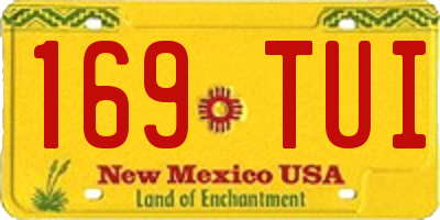 NM license plate 169TUI
