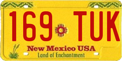 NM license plate 169TUK