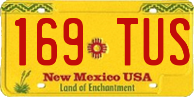 NM license plate 169TUS