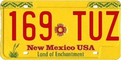 NM license plate 169TUZ