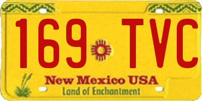 NM license plate 169TVC