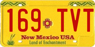 NM license plate 169TVT