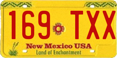 NM license plate 169TXX