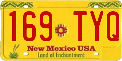 NM license plate 169TYQ