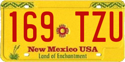 NM license plate 169TZU