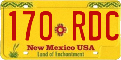 NM license plate 170RDC