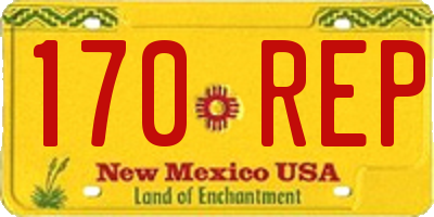 NM license plate 170REP
