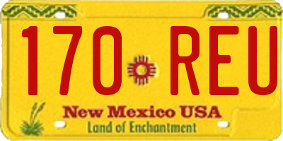 NM license plate 170REU
