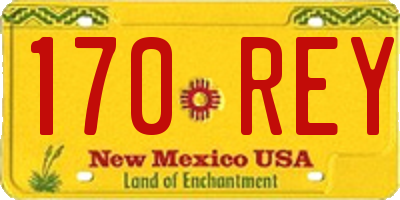 NM license plate 170REY