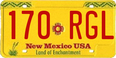NM license plate 170RGL
