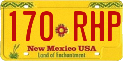 NM license plate 170RHP