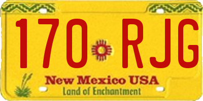 NM license plate 170RJG