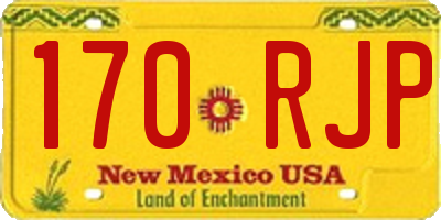 NM license plate 170RJP