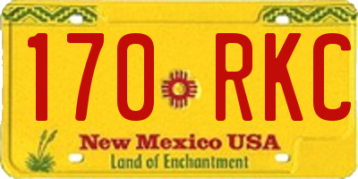 NM license plate 170RKC