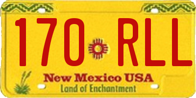 NM license plate 170RLL