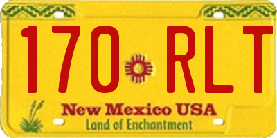 NM license plate 170RLT