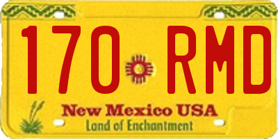 NM license plate 170RMD