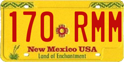 NM license plate 170RMM