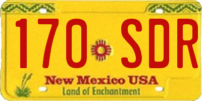 NM license plate 170SDR