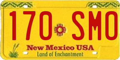 NM license plate 170SMO