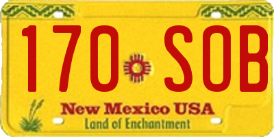 NM license plate 170SOB