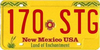 NM license plate 170STG