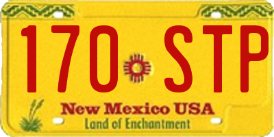 NM license plate 170STP