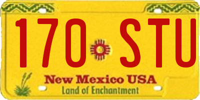 NM license plate 170STU