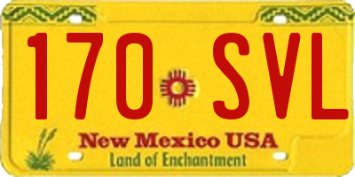NM license plate 170SVL