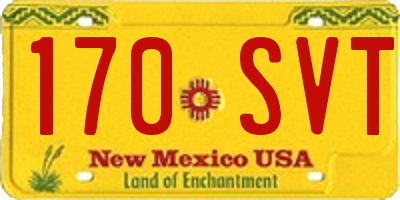 NM license plate 170SVT
