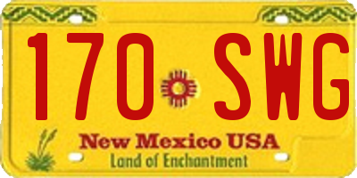 NM license plate 170SWG