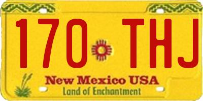 NM license plate 170THJ