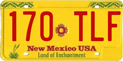 NM license plate 170TLF