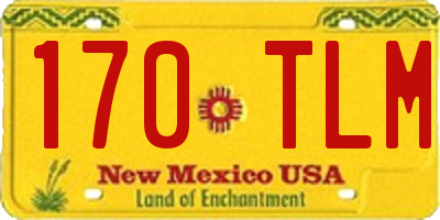 NM license plate 170TLM