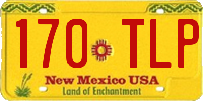 NM license plate 170TLP