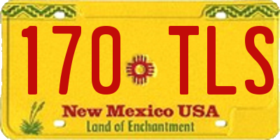 NM license plate 170TLS