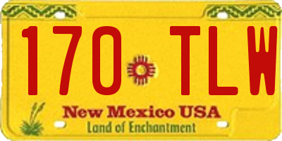 NM license plate 170TLW