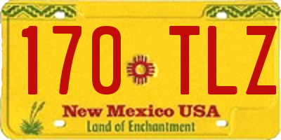 NM license plate 170TLZ