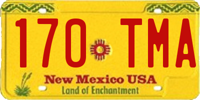 NM license plate 170TMA