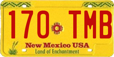 NM license plate 170TMB