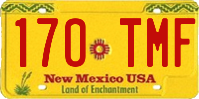 NM license plate 170TMF